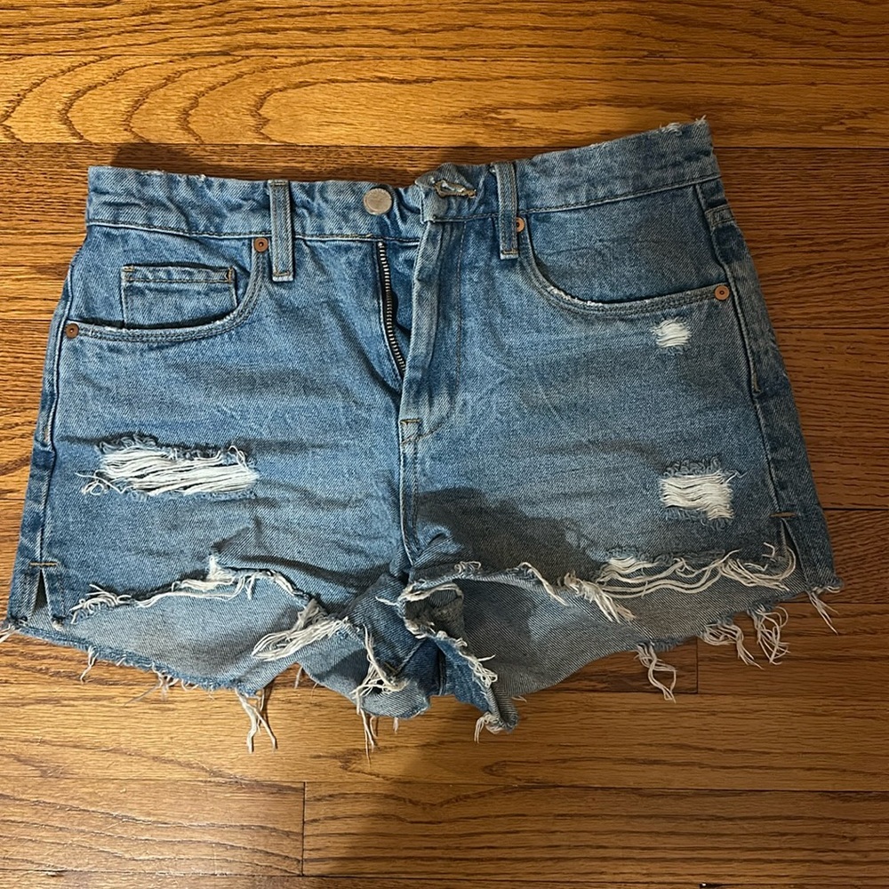 BlankNYC distressed denim shorts